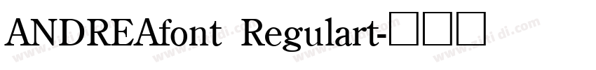 ANDREAfont Regulart字体转换